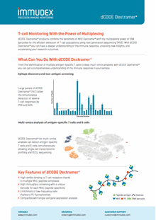 dCode Dextramer Product Flyer